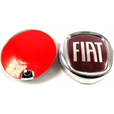 Arka Bagaj Arması Bordo Bantlı Çap 85 Mm ( Fiat Egea )